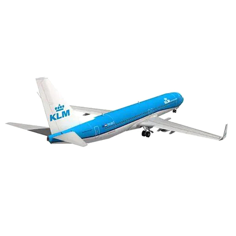 1 100 Boeing 737 Aircraft Dutch Airlines 3D Paper Model DIY Handmade Qme