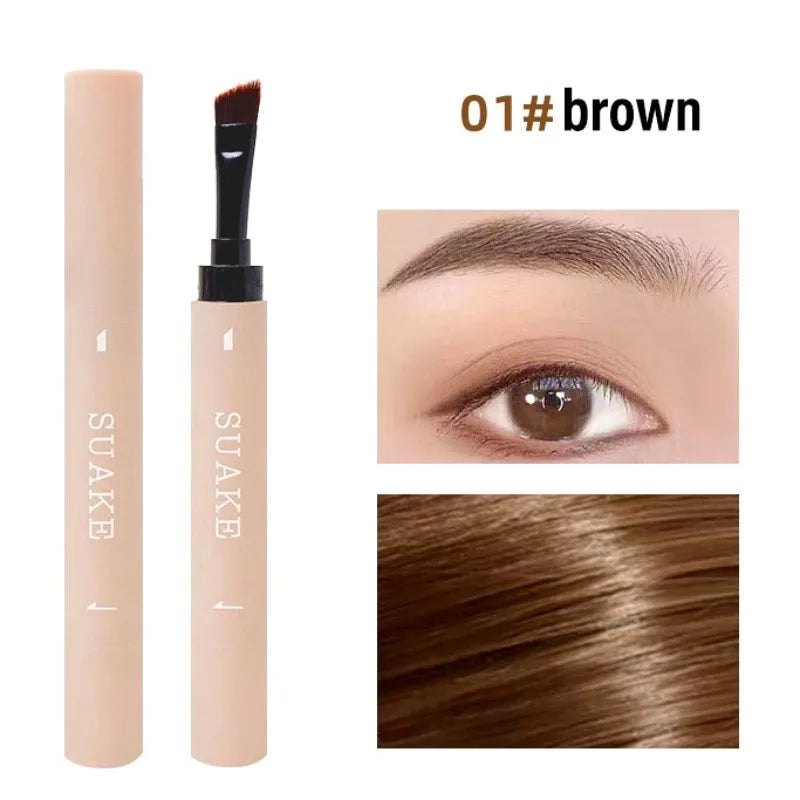 Double-ended Eyebrow Gel Waterproof Sweat-proof Smudge-proof Pencil Qme 01