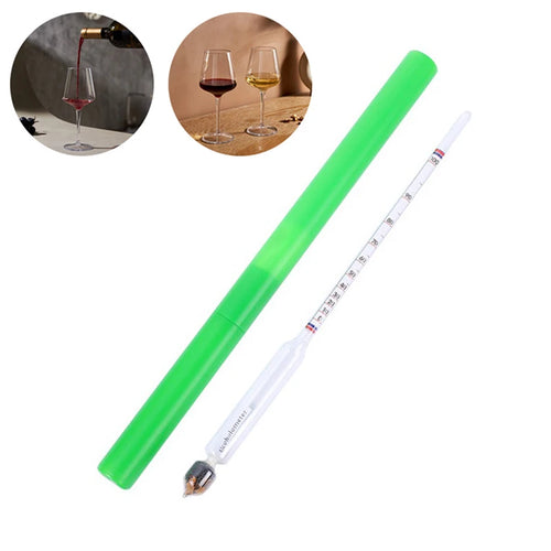 0-100 Degree Glass Wine Alcohol Meter Concentration Liquor Fruit Rice Qme