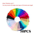 50pcs/Lot Multicolor Jewelry Packaging Bag 7*9 11*16 15*20cm Organza Bags Gift Storage Wedding Drawstring Pouches Wholesales Qme 7x9cm Random Color