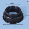 1Pc Blue Durable IBC Water IBC Tank Fitting S60X6 Thread To Garden Hose Connector IBC Tank Valve Replacement Adapter. Qme B