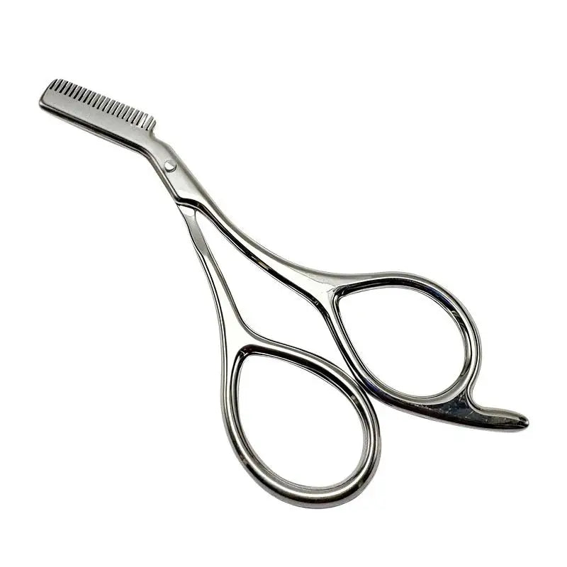 Eyebrow Scissors Stainless Steel Comb Accurate Symmetrical Shaping Qme one size