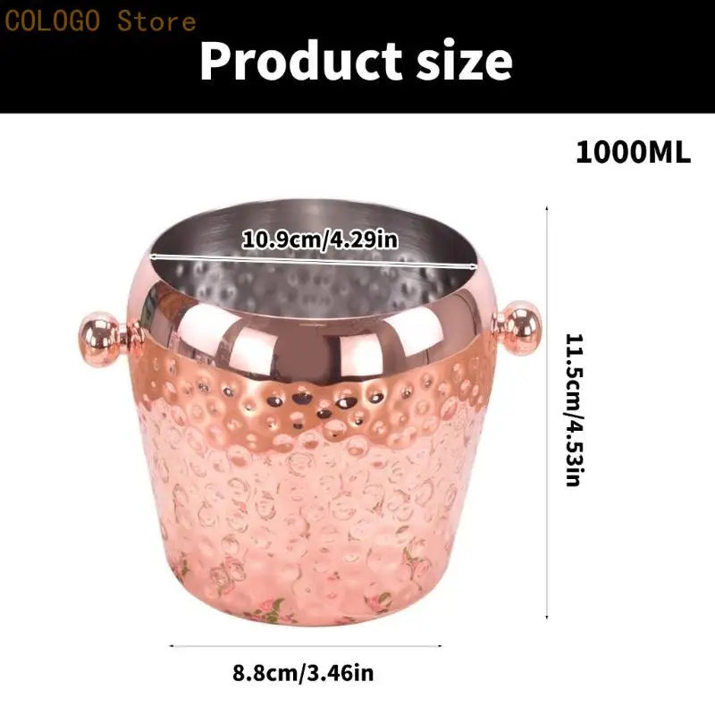 Wide Mouth Ice Buckets Drink Coolers Beverage Tub Wine Bucket Parties Qme