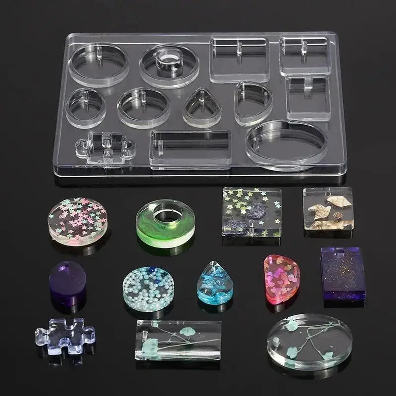 Earring Pendant Silicone Mold Epoxy Resin Jewelry Making Molds Heart Qme