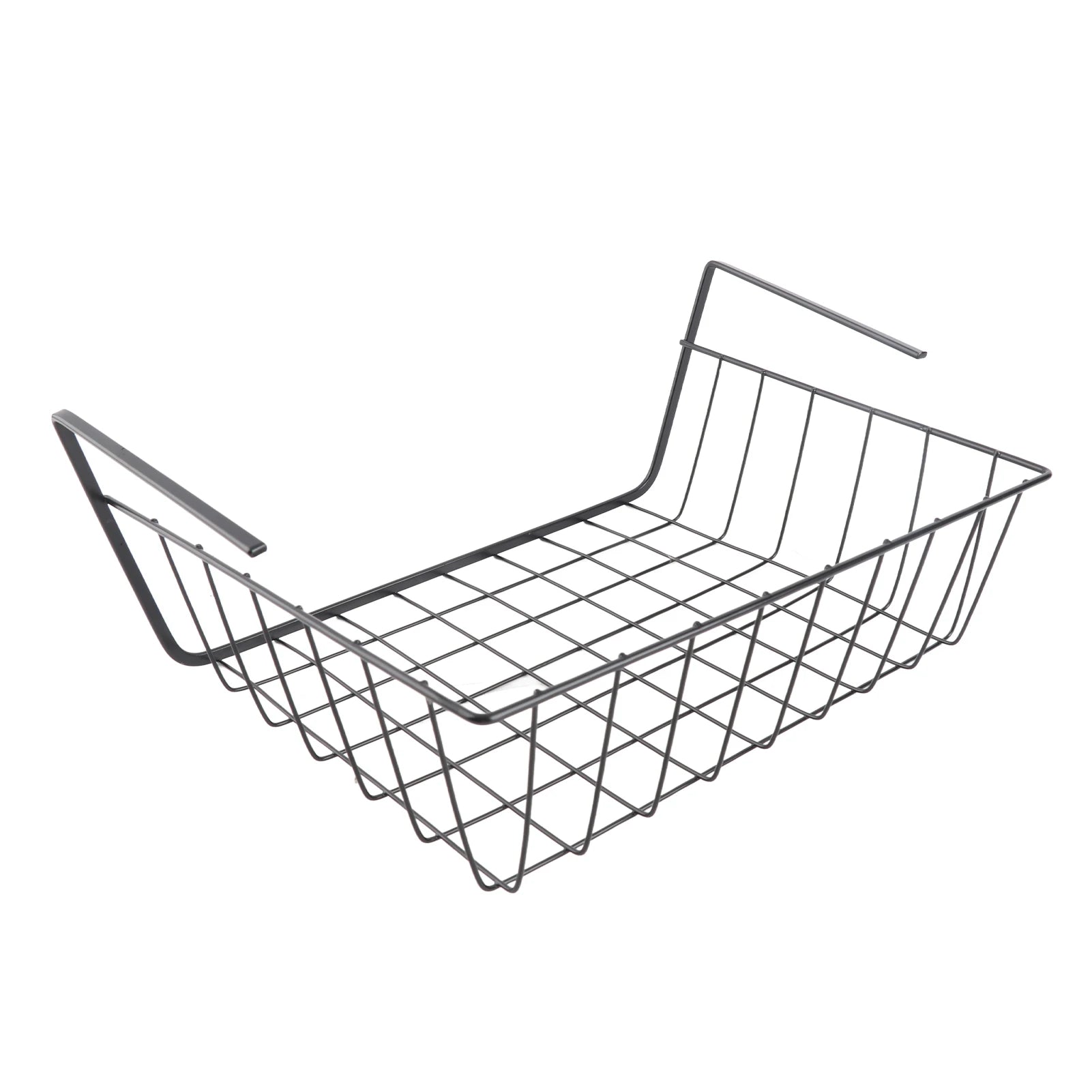 Under Shelf Wire Basket Fine Crafted Under Shelf Storage Basket Large Capacity All Metal for Pantry for Bookshelf for Office Qme