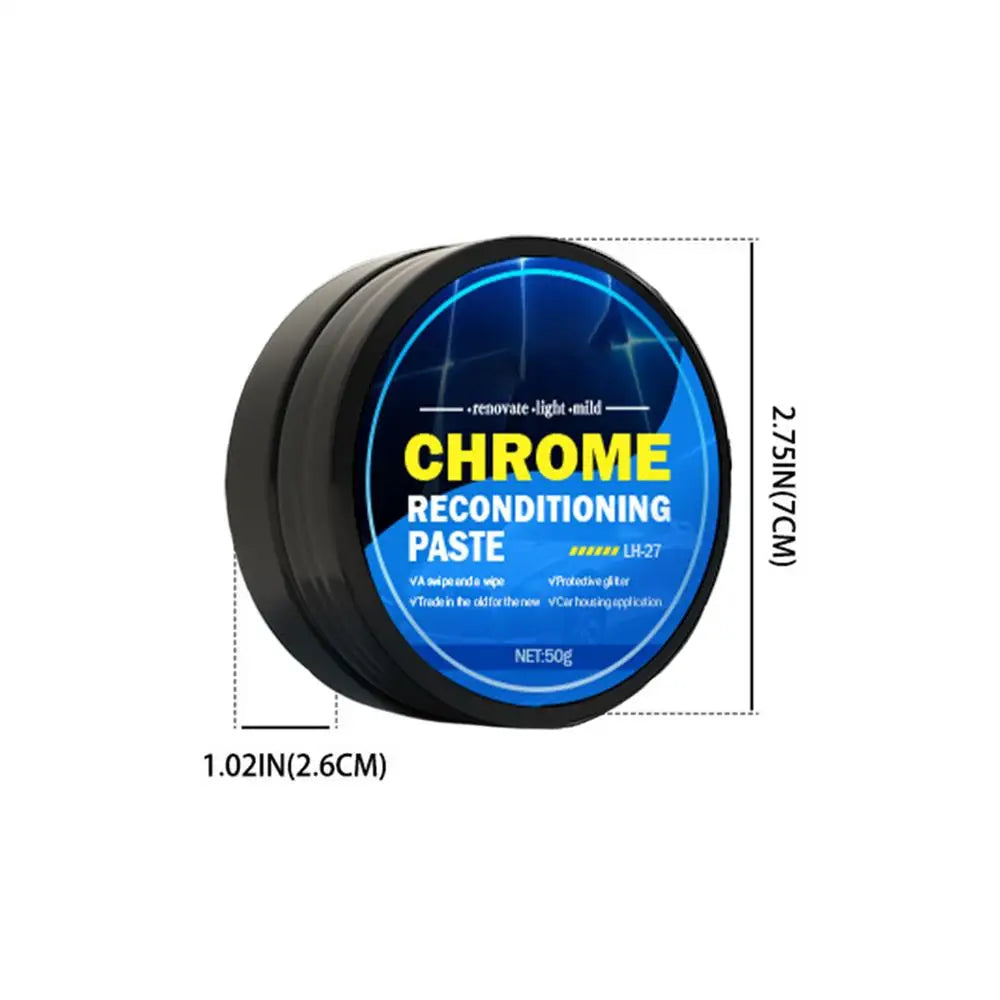 ChromePolish Agent Rust Remover MetalPolish Chrome Protection Restorer Effective All-Purpose Chrome Cleaner Metal Gloss Polishs Qme 01 1pc