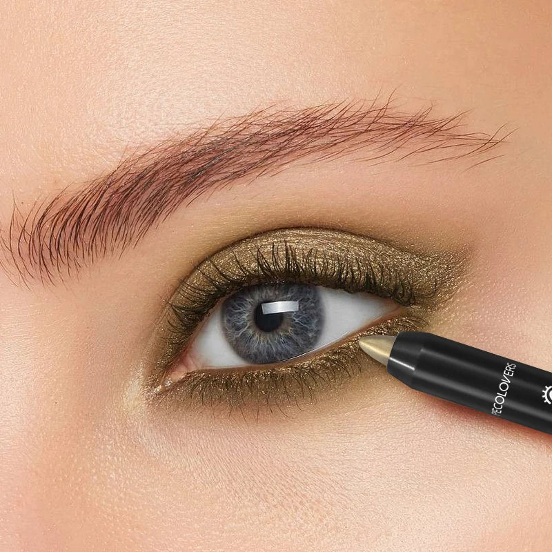 Dual-ended Design Shimmer Eyeshadow Stick Multiple Used Colors Qme 04