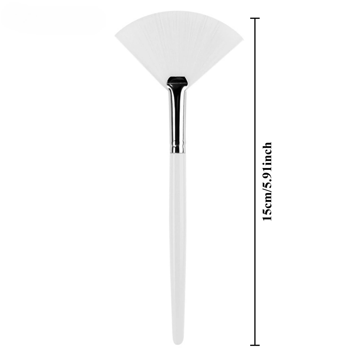 DIY Soft Fan Brush Face Mask Brushes Silicone Applicator Glycolic Qme White
