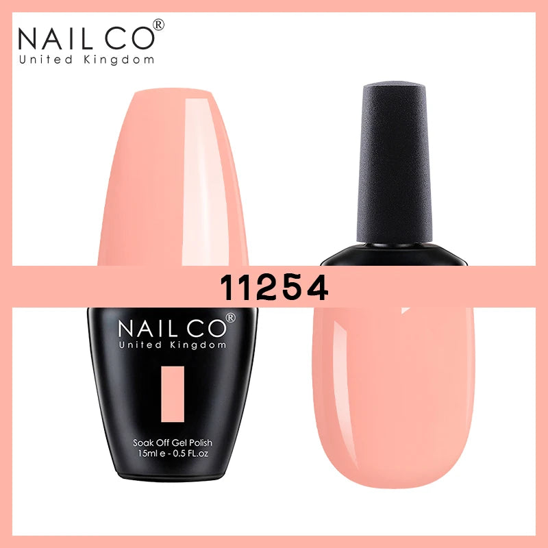 NAILCO Nude Nails Gel Nail Polish UV LED Semi-permant Varnish Hybrid