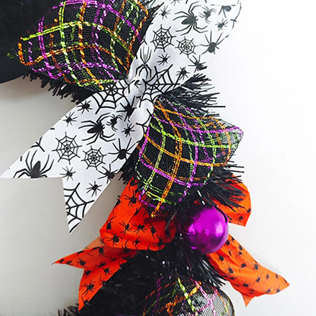 Halloween Wreath Decoration Decorative Display Sign Decorations Home Qme