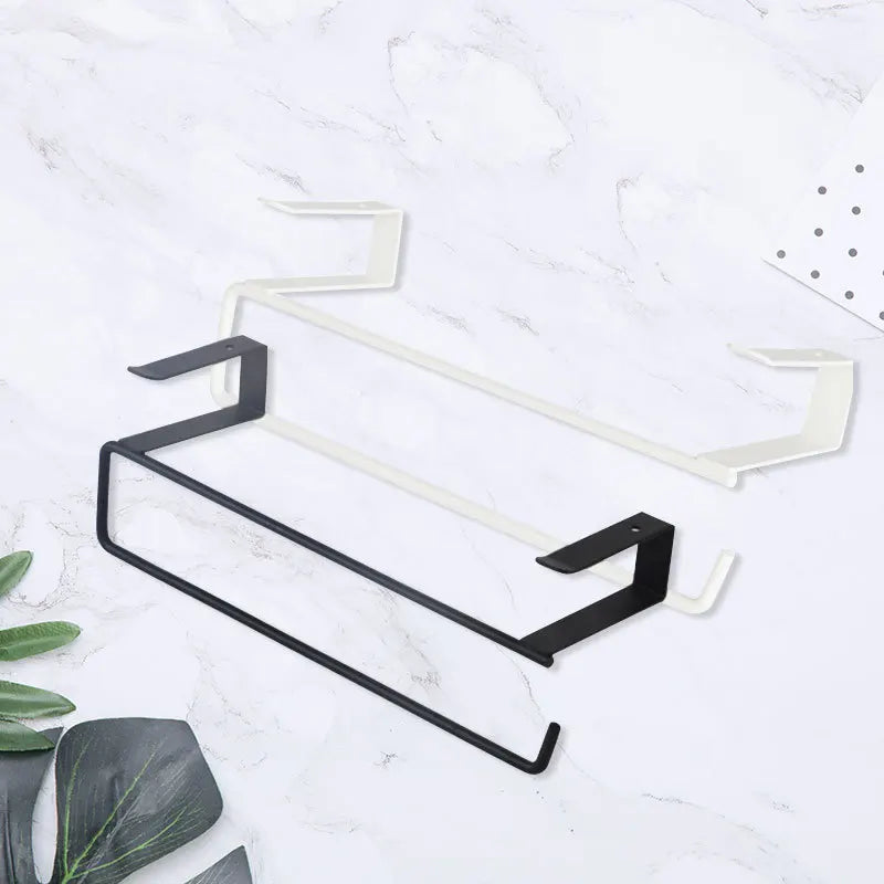 White Black Toilet Shelf Paper Roll Rack Home Organizer Tissue Hanger Qme