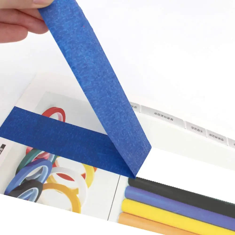 15M Colored Masking Tape Painting Painters Tape for Artist Decorators Indoor Decorating Crafts Spraying Adhesive Paint Tape Qme