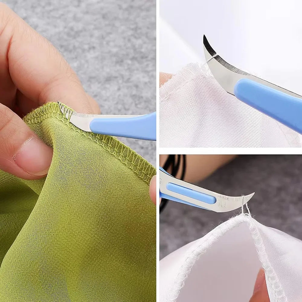 5 pieces of blue sewing tear machine kit, including thread tear machine, suture tear machine, and scissors for removing stitches Qme