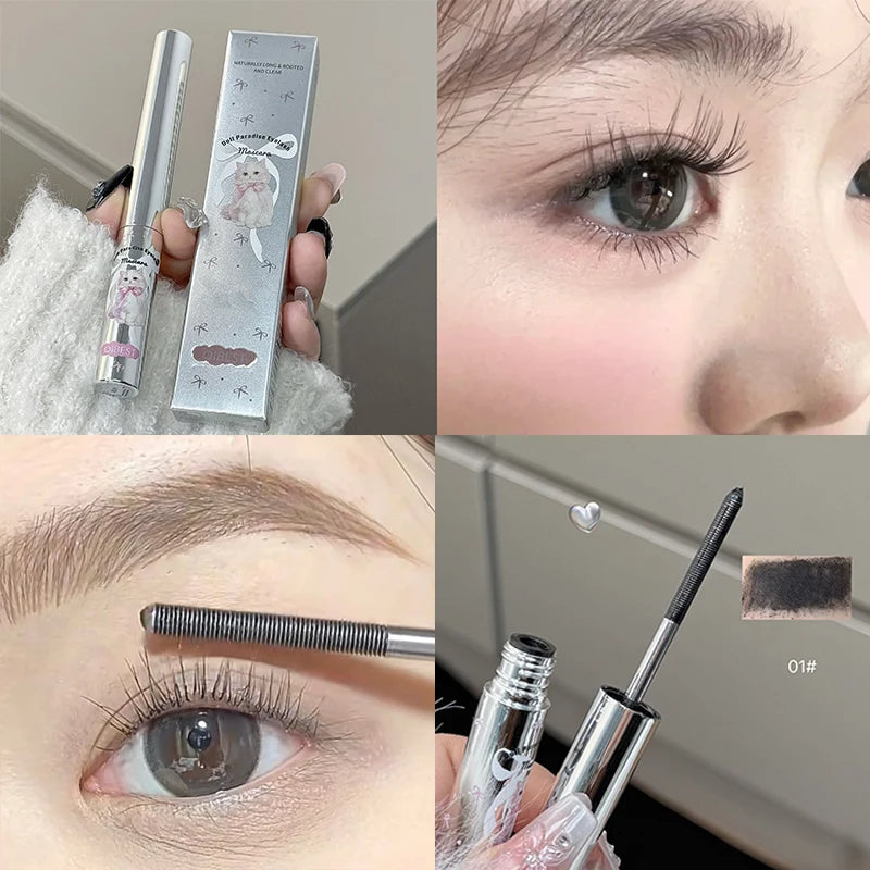 Eyelashes Lengthening Mascara Waterproof Long Lasting Silky Lash Black Brown Eyelashes Extension Make Up Beauty Eye Cosmetic Qme 01 Black