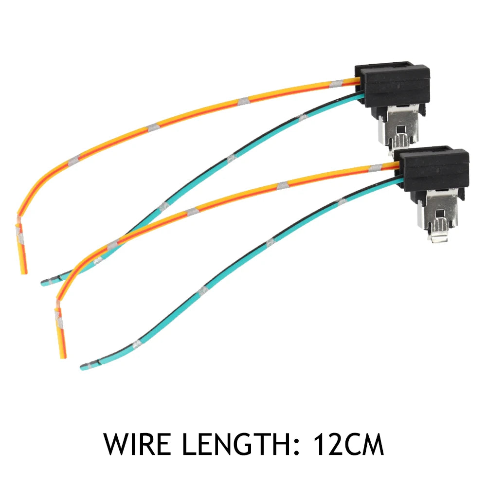 2Pcs Headlight Lamp Bulb Socket Wire Headlight Lamp Bulb Wiring Harness Connector Socket Extension Wiring Harness for H1 Bulb Qme