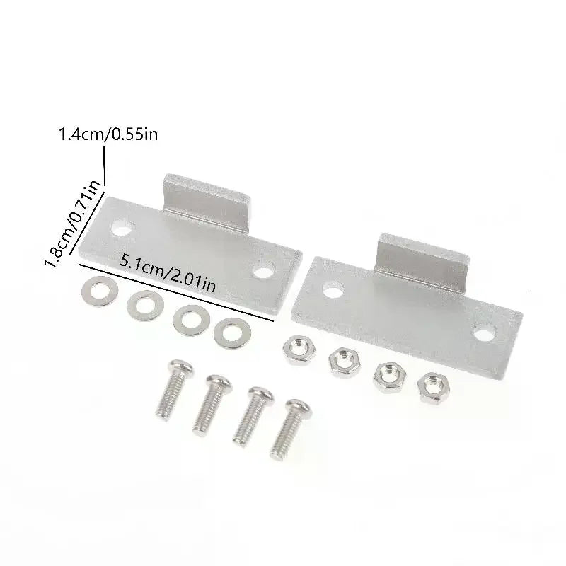 Turntable Dust Cover Hinge Repair Kit Hinge Brackets With Screws Washers Nut For Technics SL-D2 3200 Q3 Qme