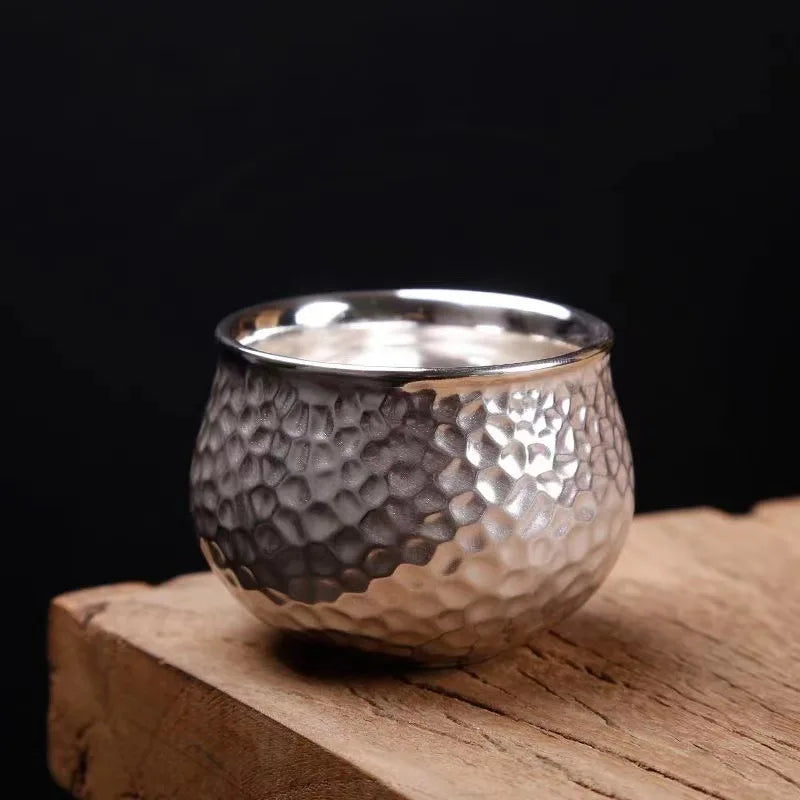 Silver-plated Tea Brewing Teapot Light Luxury Teacup Ceramic Qme