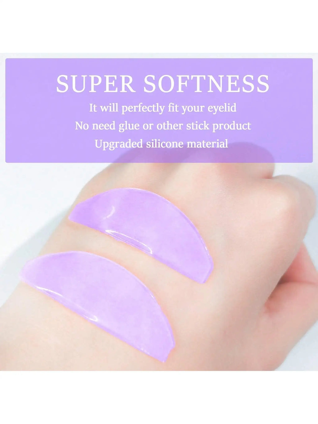 1 Pair Softening Lash Lift Pads Reusable Eye Patches Ultra-thin Good Qme