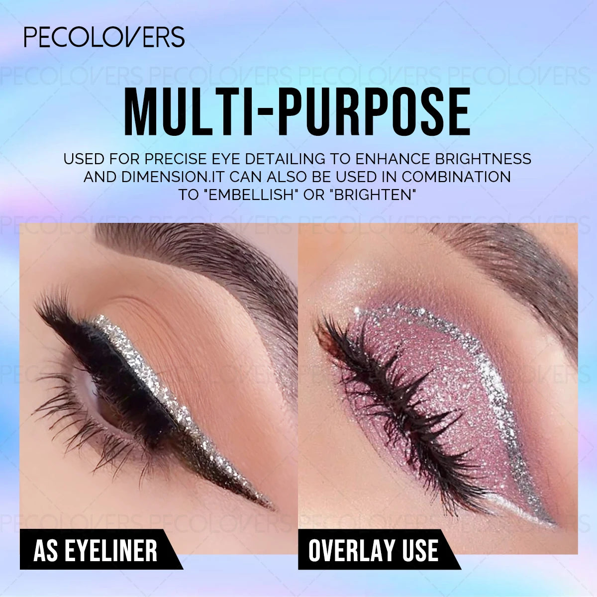 Highly Pigmented Liquid Eyeshadow Maximum Sparkle Eyeliner Qme