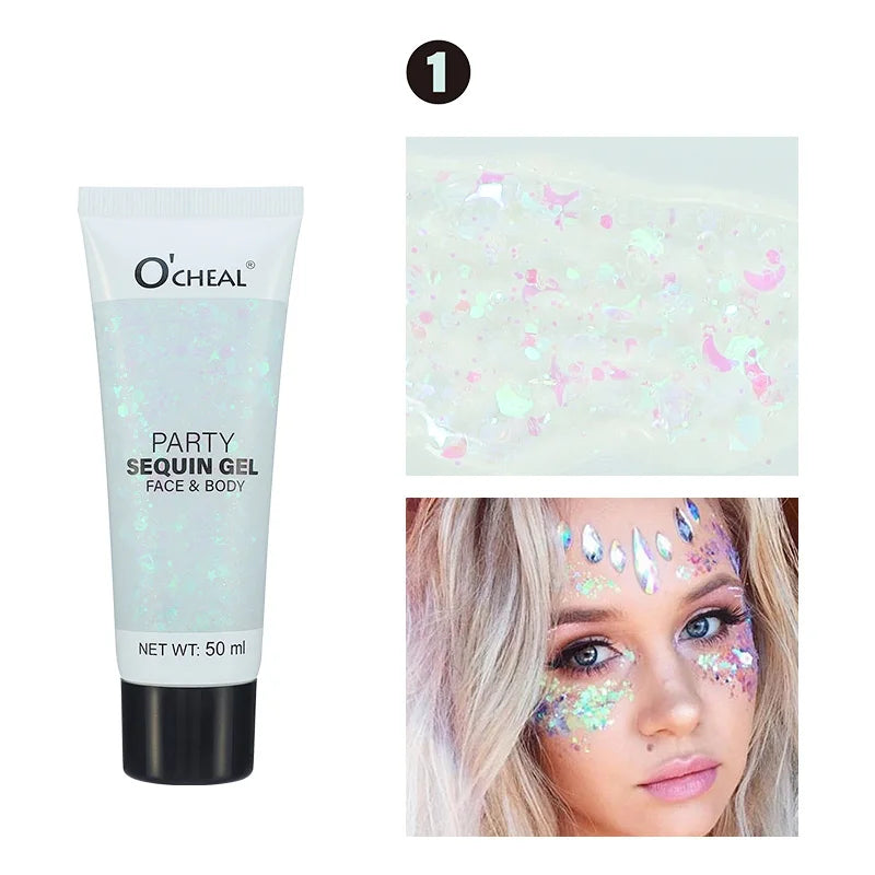 Party Sequin Gel Waterproof Sweat Proof Durable Shiny Creates Amazing Qme 1