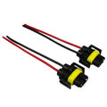 2pcs Female Adapter Connector 12-24V H8/H9/H11 Bulb Socket Female Adapter Auto Accessories Replacement for Headlight Fog Light Qme 2PCS