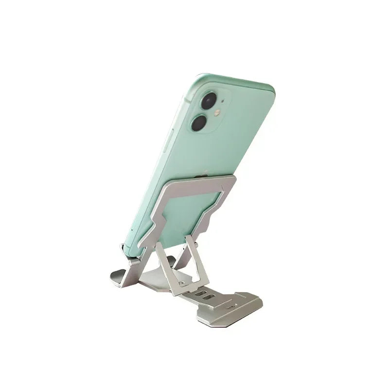 Cell Phone Stand Universal Tablet Desk Holder Adjustable Foldable Aluminum Desktop Stand for IPhone 12 11 Pro Max IPad Qme