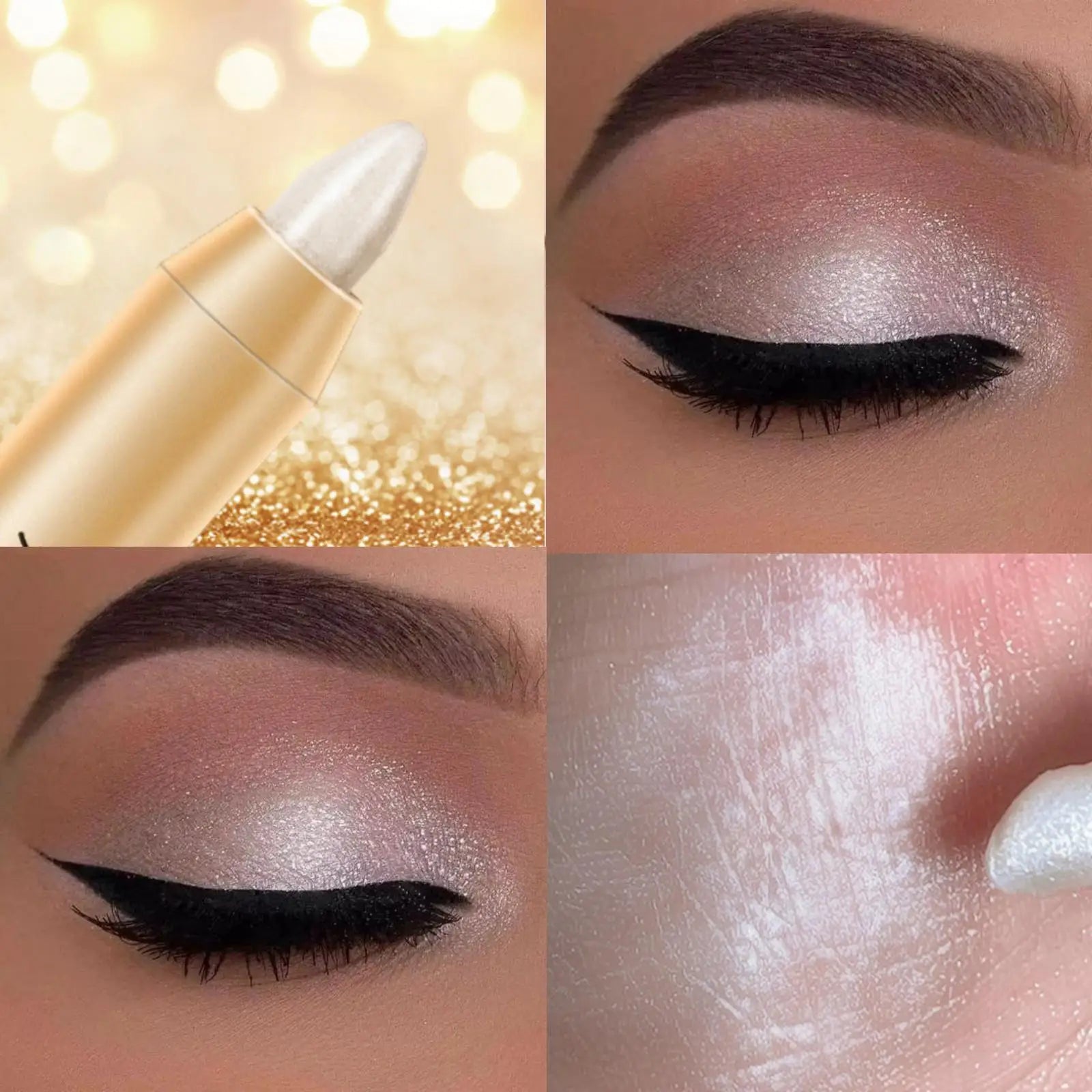 Waterproof Eyeshadow Stick Matte Shimmer Long-lasting Wear Qme 01
