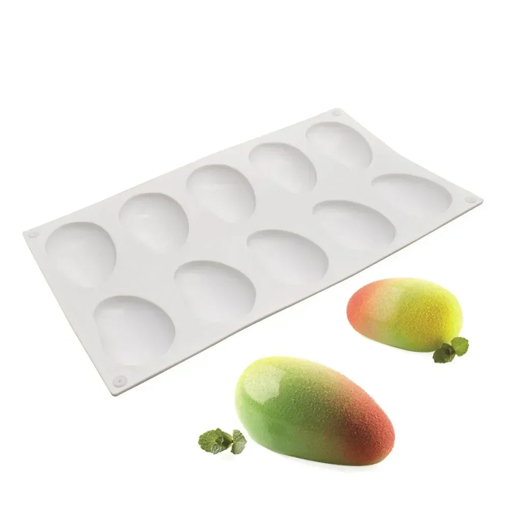 Silicone Cake Moulds Fruits Mousse Cake Molds Orange Apple Pear Mango Strawberry Pinecone Shape Mould Dessert Decorating Tools Qme Mango