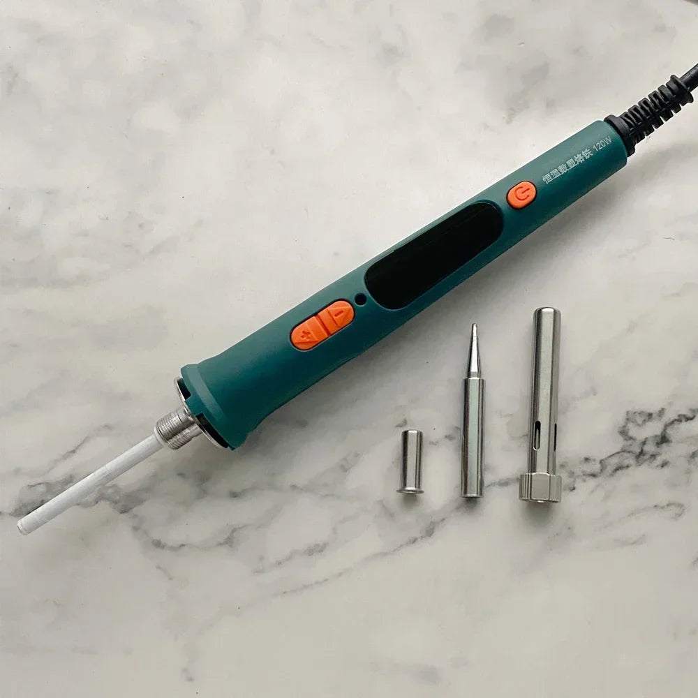 120W 150W Digital Electric Soldering Iron Tool Dual Calibration Qme