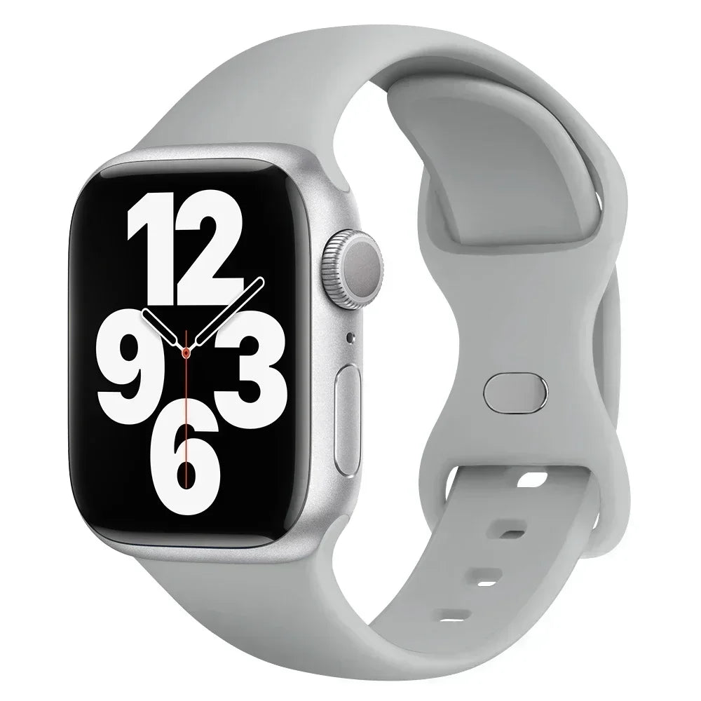 Silicone Band Apple Watch 10 9 8 7 6 5 4 3 SE Strap IWatch Ultra 2