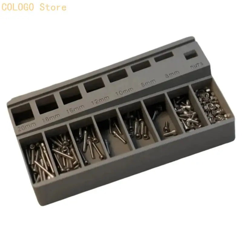 Efficient 3D Printed Screw Sorting Tray Precise Organization Multiple Qme