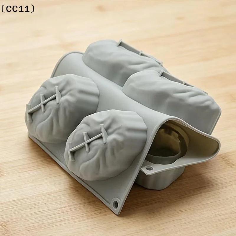 Food Grade Reusable Silicone 6 Cavity Pistachio Mold Non Stick Baking Qme