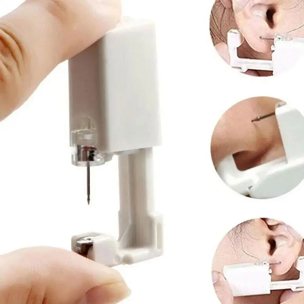 Safety Ear Piercing Gun Kit Disposable Disinfect Safety Nose Tool CLip Earring Piercer Body Piercing Jewelry Studs Machine X5D9 Qme