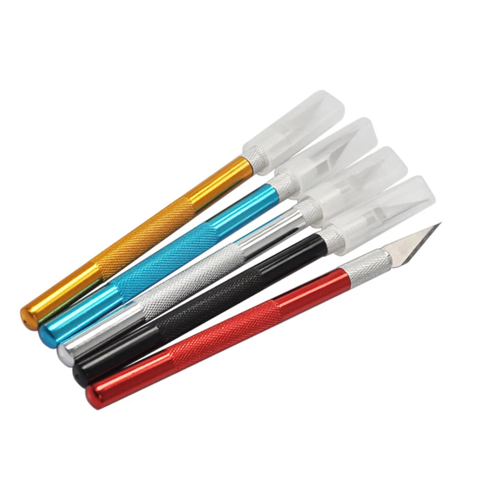 Metal Carving Scalpel Knife Tools Anti-slip Blades Engraving Craft Qme
