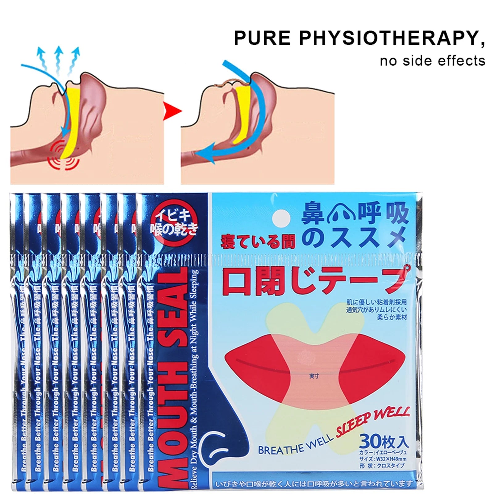 240pcs Anti-Snoring Patch Health Care Sleeping Nasal Sticker Better Breath Snoring Aid Device Improve Open Mouth Breathing Strip Qme