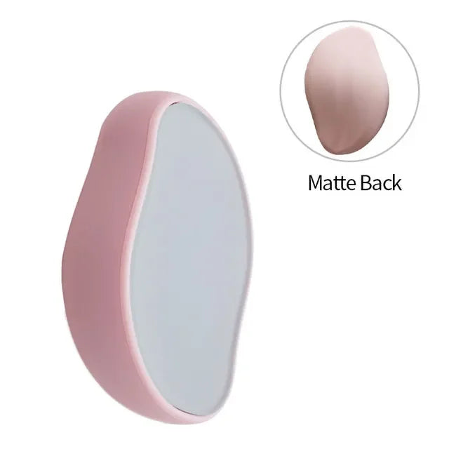 Crystal Hair Eraser for Adults Physical Hair Removal Eraser Portable Epilator Glass Hair Remover Painless Body Care Tools Qme Matte Pink
