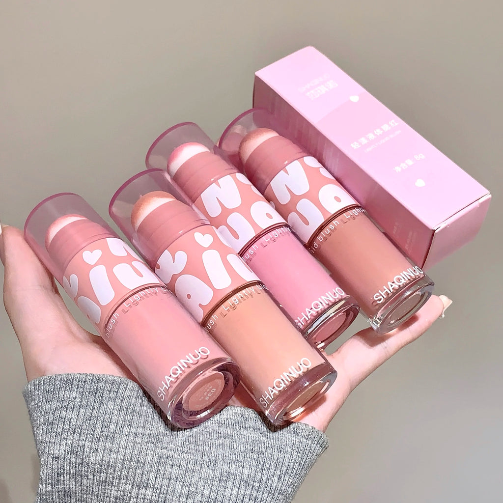 SHAQINUO Double-ended Liquid Blush Dizzy Dye Brush Natural Qme