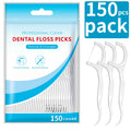 50pcs Polymer Dental Floss Picks Combine Plastic Handles Fine Cleaning Threads Lightweight Portable Design for Daily Oral Care Qme 150pcs