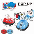 RC Toy 2.4G Super Battle Bumper Car Pop-up Doll Crash Bounce Ejection Light Children's Remote Control Toys Gift for Parenting Qme without color box