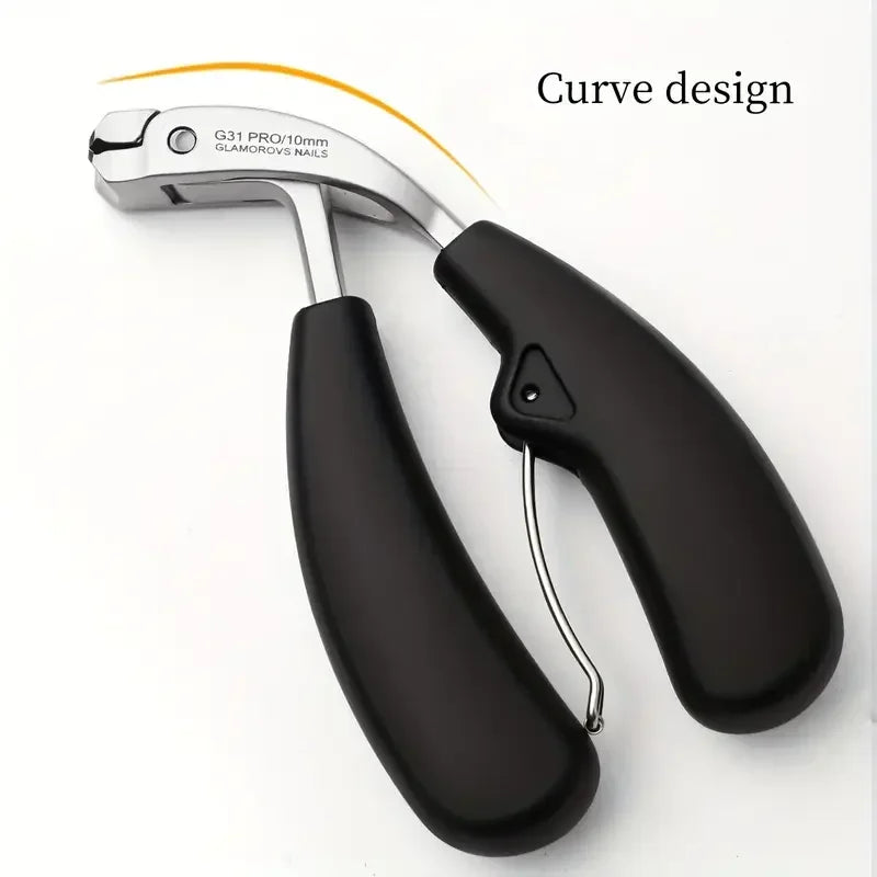 Curved Nail Clippers Extra Wide Mouth Thick Toenails Anti-splash Qme