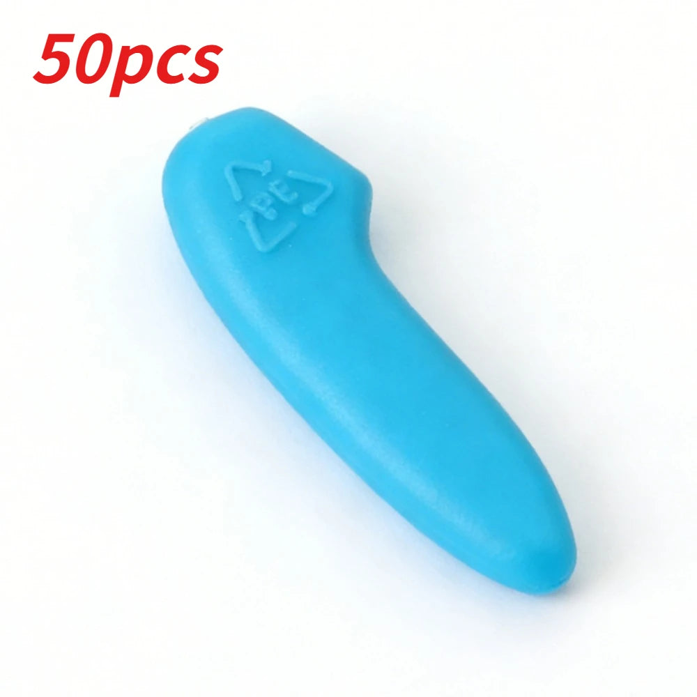 50/100Pcs Plastic Extended Knife Tip Protector Clear Point Cover Safety Guard for Kitchen Knives Protective Case Qme blue 50pcs