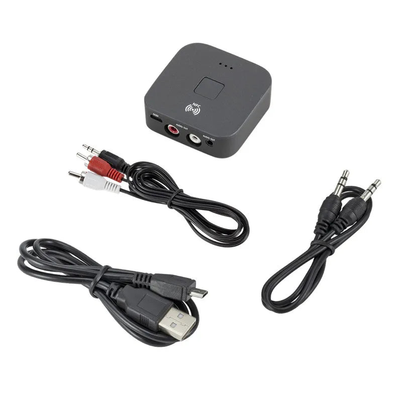 USB5.0 Bluetooth Audio Receiver NFC Car Bluetooth Speaker Amplifier Headset Wireless Adapter Supports Dual Audio Qme Default Title