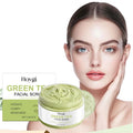 Green Tea Facial Scrub Deep Pore Cleansing Hydrating Blackhead Removal Dead Skin Gentle Exfoliating Scrub Skin Renewal Skin Care Qme 114g