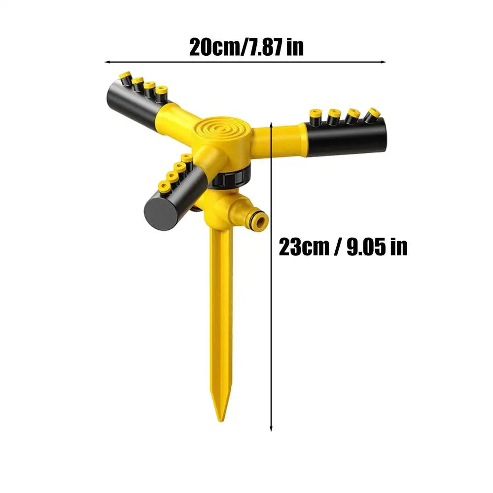 Garden Sprinkler Adjustable Spray Automatic Irrigation Water Nozzle Yard Sprinkler For Lawn For Watering Cleaning Outdoor Park Qme China Mainland Yellow
