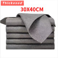 1/5PCS Thickened Magic Cleaning Cloth No Watermark Glass Wiping Cloth Reusable Window Glass Cleaning Cloth rag Kitchen Towel Qme 30X40CM 1Pcs