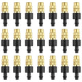 10pcs 4/7PVC Outdoor Misting Cooling System Garden Irrigation Watering 1/4'' Brass Atomizer Adjustable Garden Micro Sprinklers Qme 50pcs