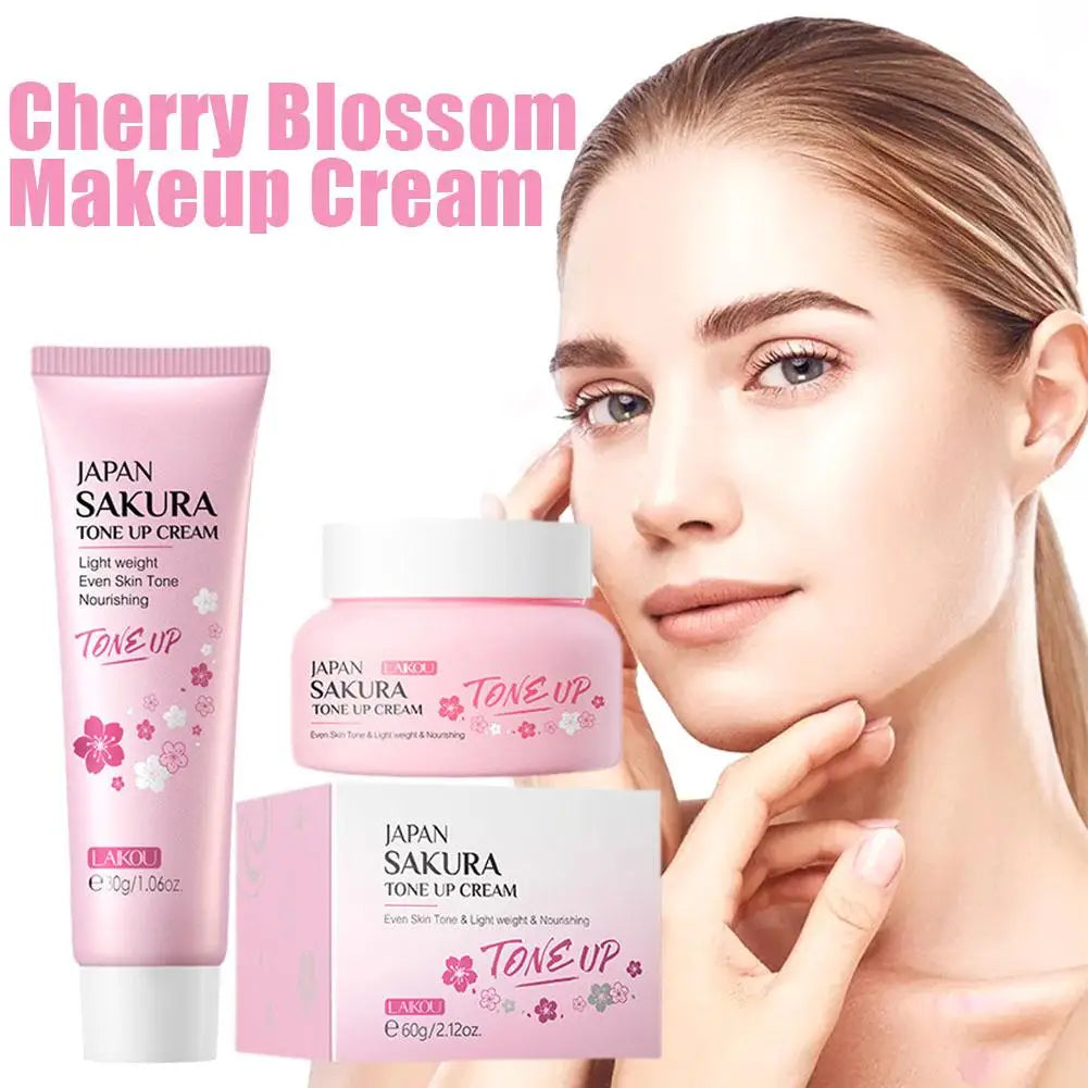 Sakura Tone-up Cream Quick Skin Tone Balancer Long-lasting Hydrating Qme