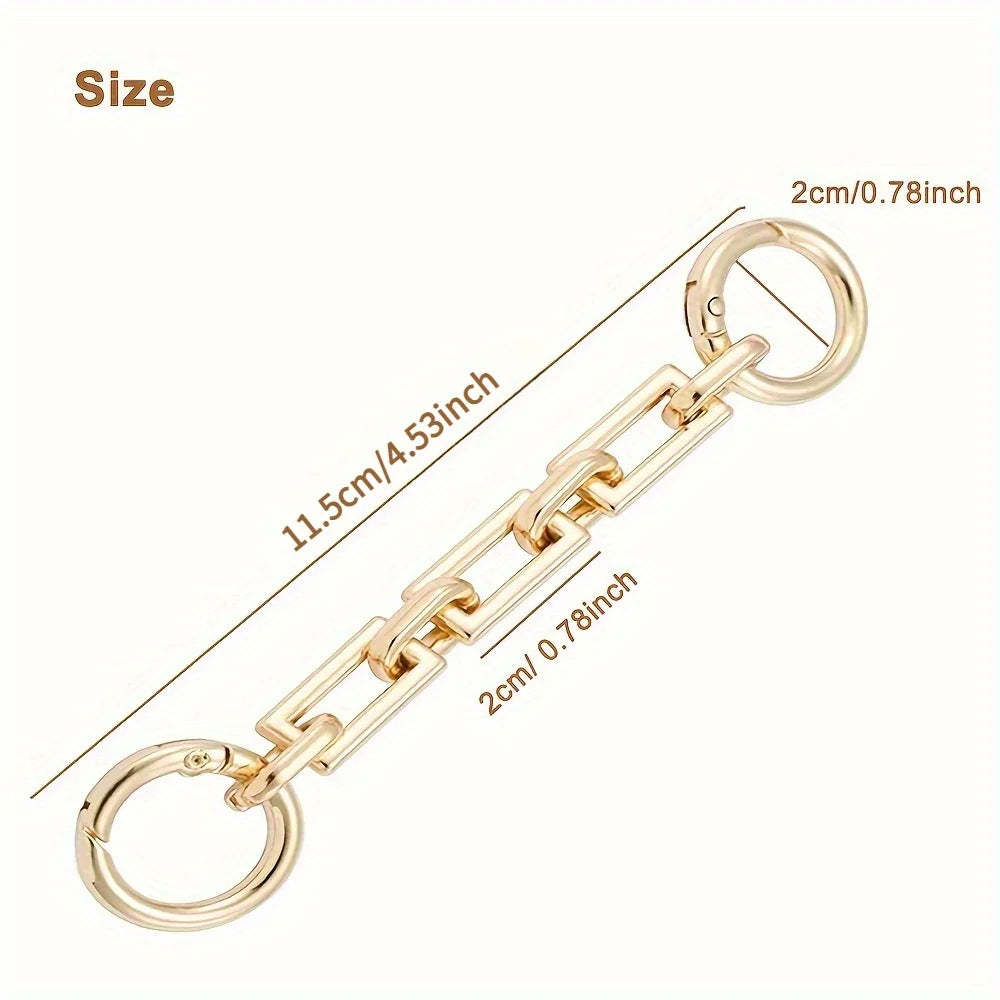 Extend the chain strap with replacement accessories. The chain pendant is suitable for shoulder crossbody wallets and bags Qme