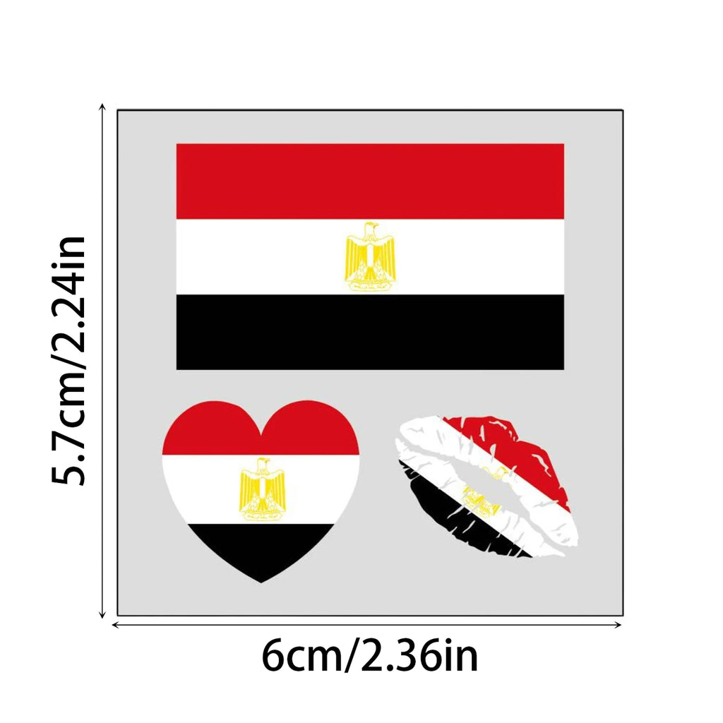 National Flag Football Fan Temporary Tattoos Face Body Decorative Stickers Event Cheering Props Suitable for Adults and Children Qme