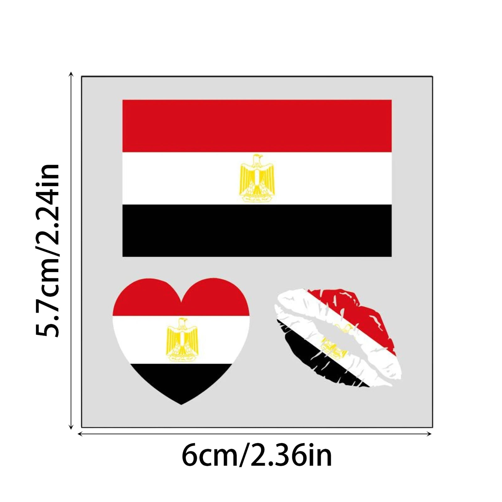 National Flag Football Fan Temporary Tattoos Face Body Decorative Stickers Event Cheering Props Suitable for Adults and Children Qme